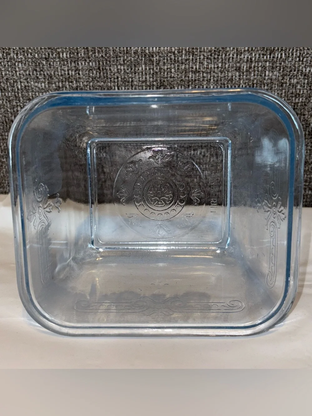 Vintage Fire King Sapphire Blue Philbe Glass Refrigerator Dish With Lid